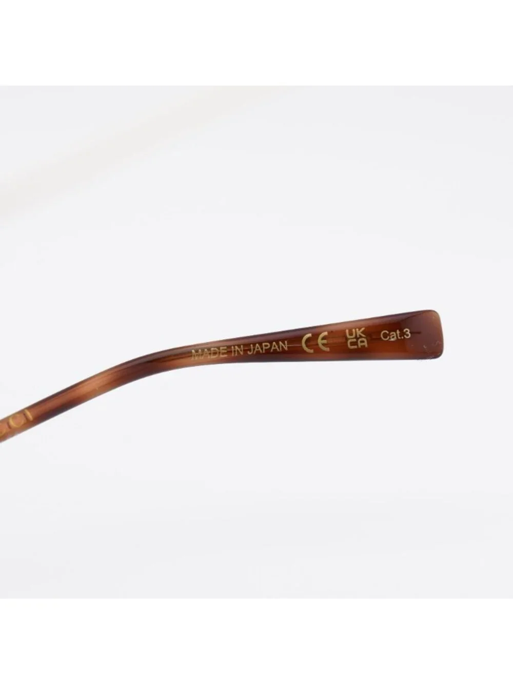 Gucci GG1980S 002 Sunglasses Havana/Gold Oval Frame, Brown